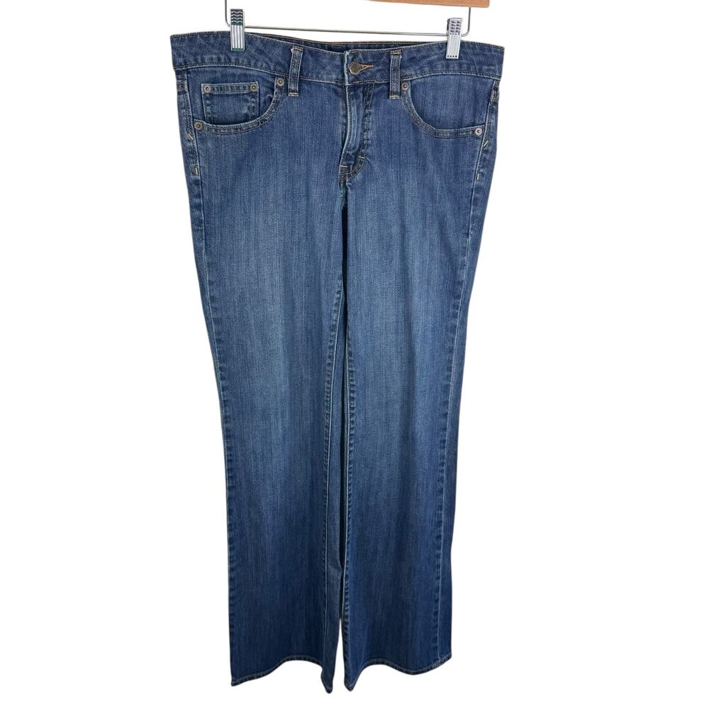 Banana Republic Cotton Medium Wash Mid Rise Boot Cut Denim Jeans Size 8